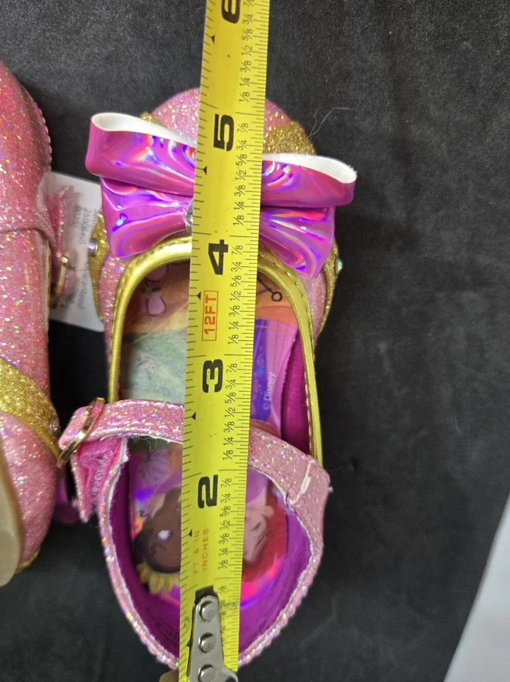 NWT Girls Disney Princess Shiny Mary Jane Heels Shoes Toddler Size 7